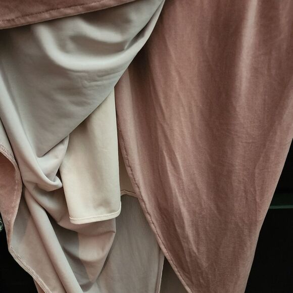 BHLDN Sz. 14 New Edison Velvet Bridesmaid Dress in Blush Mother of the Bride - Picture 11 of 15